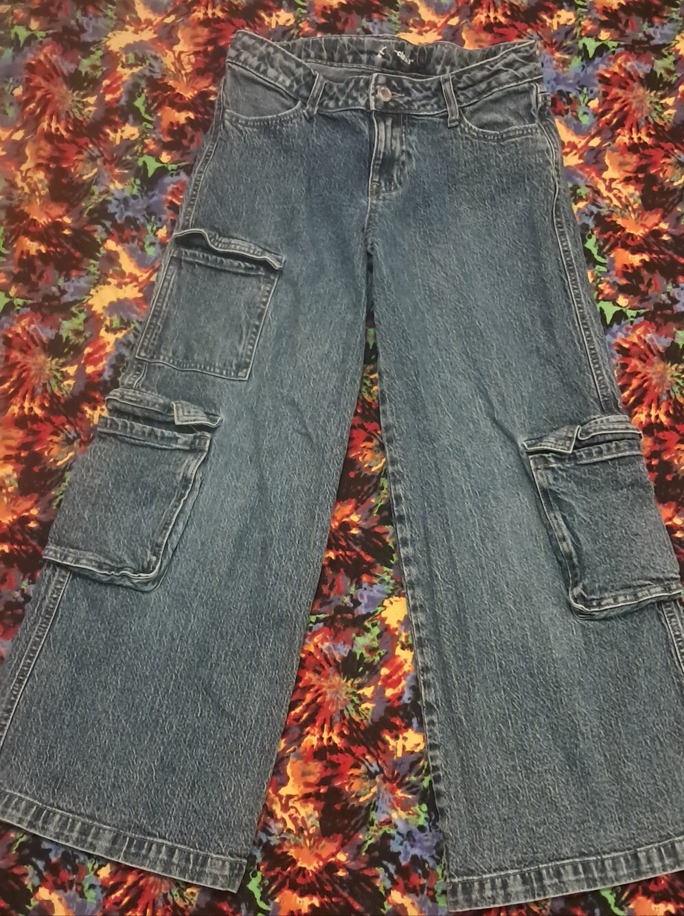 Art Class Girls Denim Cargo Jeans